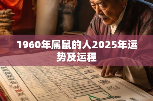 1960年属鼠的人2025年运势及运程