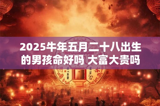 2025牛年五月二十八出生的男孩命好吗 大富大贵吗