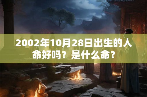 2002年10月28日出生的人命好吗？是什么命？