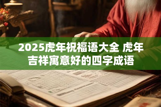 2025虎年祝福语大全 虎年吉祥寓意好的四字成语
