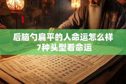 后脑勺扁平的人命运怎么样 7种头型看命运