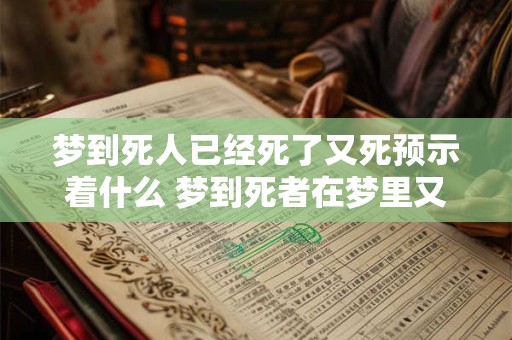 梦到死人已经死了又死预示着什么 梦到死者在梦里又死了预示着什么意思