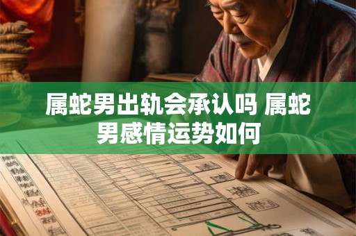 属蛇男出轨会承认吗 属蛇男感情运势如何