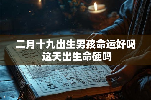 二月十九出生男孩命运好吗 这天出生命硬吗