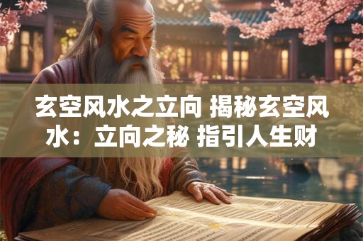 玄空风水之立向 揭秘玄空风水：立向之秘 指引人生财运