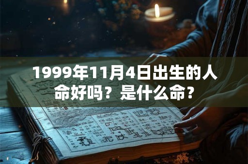 1999年11月4日出生的人命好吗？是什么命？