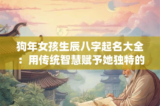 狗年女孩生辰八字起名大全：用传统智慧赋予她独特的名字