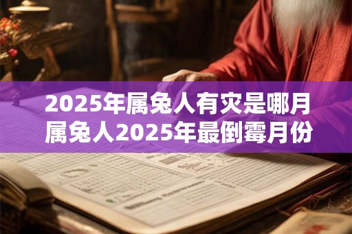 2025年属兔人有灾是哪月 属兔人2025年最倒霉月份