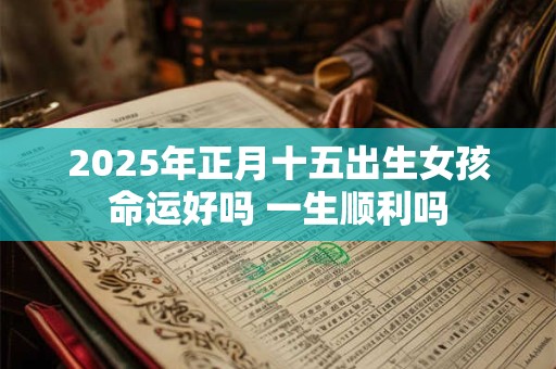 2025年正月十五出生女孩命运好吗 一生顺利吗