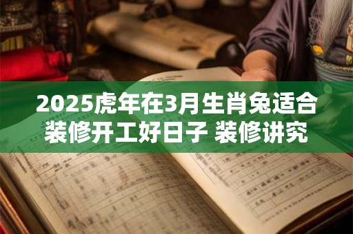 2025虎年在3月生肖兔适合装修开工好日子 装修讲究注意