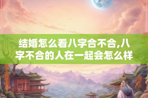 结婚怎么看八字合不合,八字不合的人在一起会怎么样