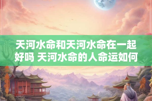 天河水命和天河水命在一起好吗 天河水命的人命运如何