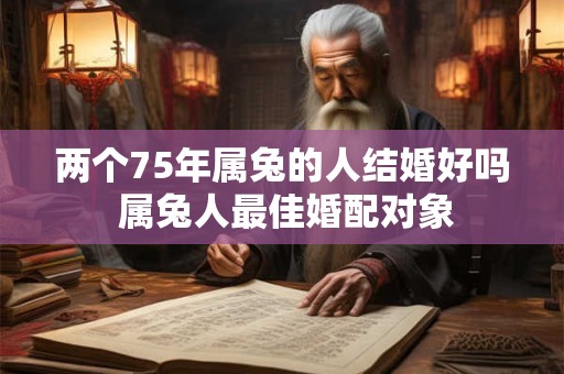 两个75年属兔的人结婚好吗 属兔人最佳婚配对象 两个75年属兔的人结婚好吗 属兔人最佳婚配对象