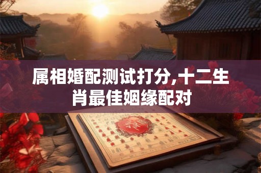 属相婚配测试打分,十二生肖最佳姻缘配对