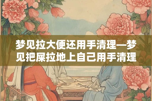 梦见拉大便还用手清理—梦见把屎拉地上自己用手清理