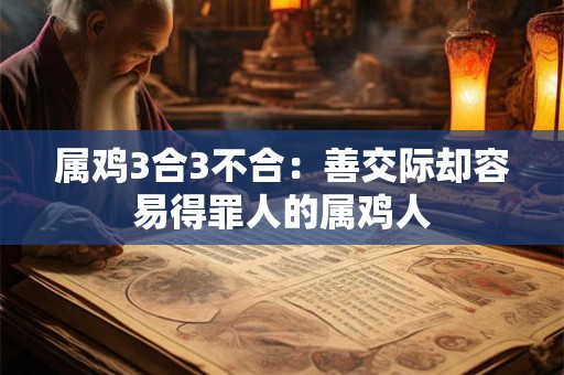 属鸡3合3不合:善交际却容易得罪人的属鸡人 属鸡3合3不合:善交际却容易得罪人的属鸡人