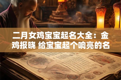 二月女鸡宝宝起名大全：金鸡报晓 给宝宝起个响亮的名字吧！