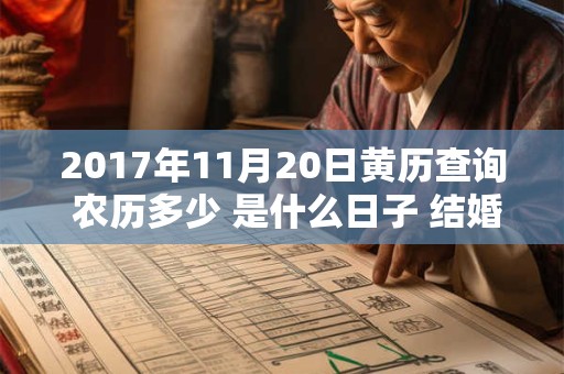 2017年11月20日黄历查询 农历多少 是什么日子 结婚吉时