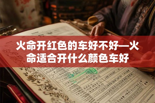 火命开红色的车好不好—火命适合开什么颜色车好