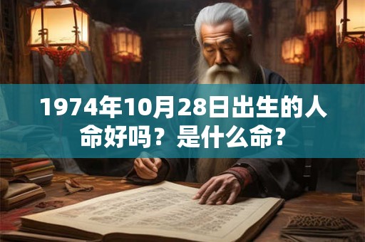 1974年10月28日出生的人命好吗？是什么命？