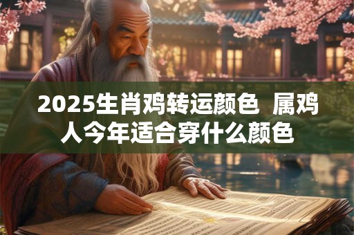 2025生肖鸡转运颜色  属鸡人今年适合穿什么颜色