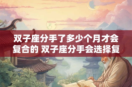 双子座分手了多少个月才会复合的 双子座分手会选择复合吗