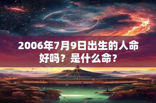 2006年7月9日出生的人命好吗？是什么命？
