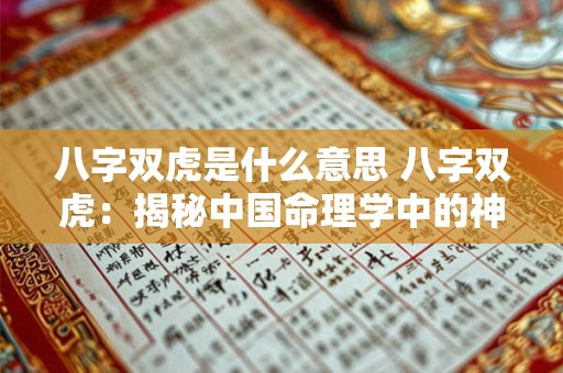 八字双虎是什么意思 八字双虎：揭秘中国命理学中的神秘现象