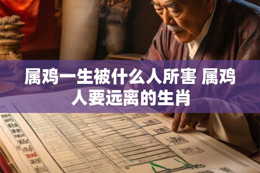 属鸡一生被什么人所害 属鸡人要远离的生肖