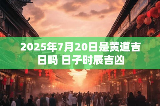 2025年7月20日是黄道吉日吗 日子时辰吉凶 2025年7月20日是黄道吉日吗 日子时辰吉凶