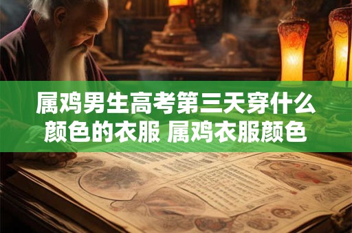 属鸡男生高考第三天穿什么颜色的衣服 属鸡衣服颜色推荐