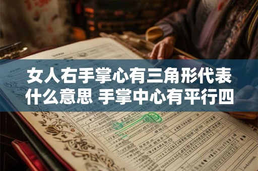 女人右手掌心有三角形代表什么意思 手掌中心有平行四边形手相
