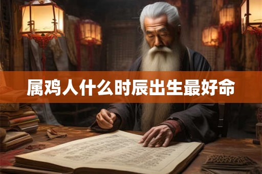 属鸡人什么时辰出生最好命
