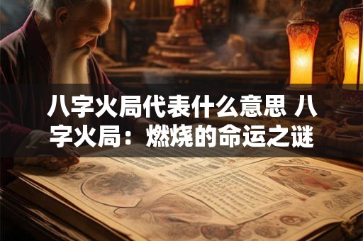八字火局代表什么意思 八字火局：燃烧的命运之谜