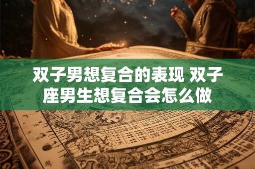 双子男想复合的表现 双子座男生想复合会怎么做 双子男想复合的表现 双子座男生想复合会怎么做