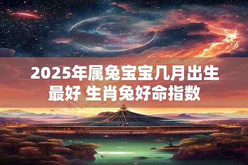 2026年属兔宝宝几月出生最好 生肖兔好命指数