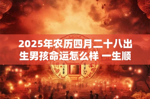 2025年农历四月二十八出生男孩命运怎么样 一生顺利吗