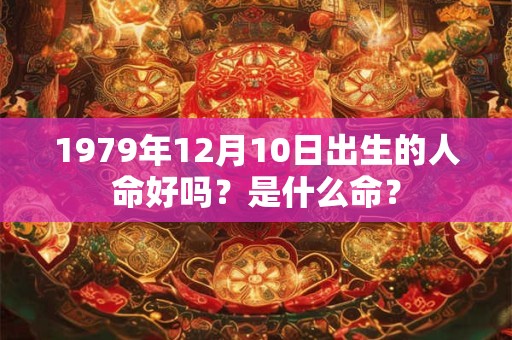 1979年12月10日出生的人命好吗？是什么命？