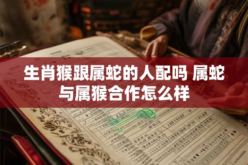 生肖猴跟属蛇的人配吗 属蛇与属猴合作怎么样