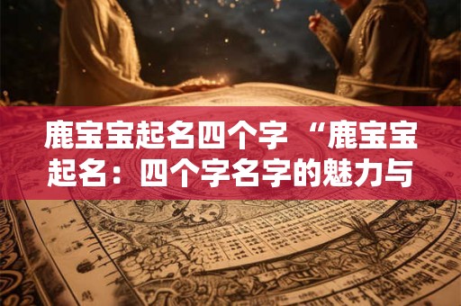 鹿宝宝起名四个字 “鹿宝宝起名：四个字名字的魅力与艺术”