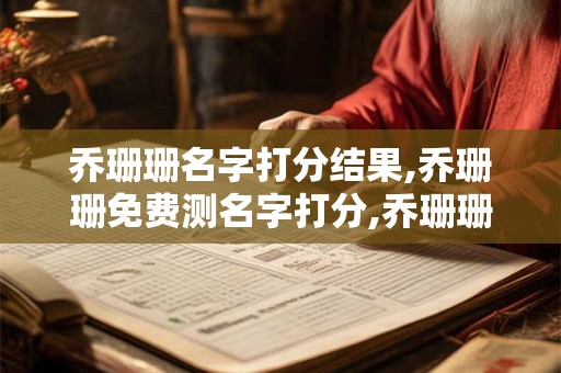 乔珊珊名字打分结果,乔珊珊免费测名字打分,乔珊珊周易免费测名字打分