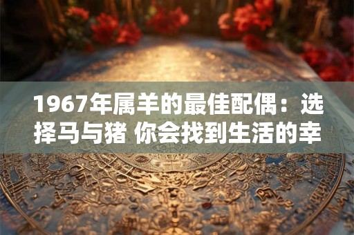 1967年属羊的最佳配偶：选择马与猪 你会找到生活的幸福之门