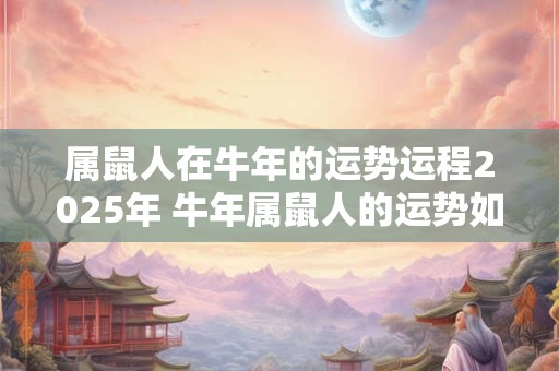 属鼠人在牛年的运势运程2025年 牛年属鼠人的运势如何