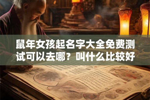 鼠年女孩起名字大全免费测试可以去哪？叫什么比较好？