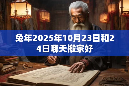 兔年2025年10月23日和24日哪天搬家好