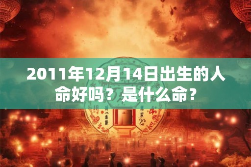 2011年12月14日出生的人命好吗？是什么命？