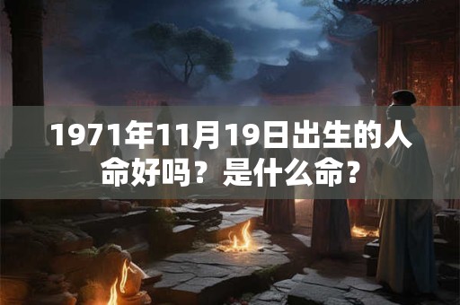 1971年11月19日出生的人命好吗？是什么命？