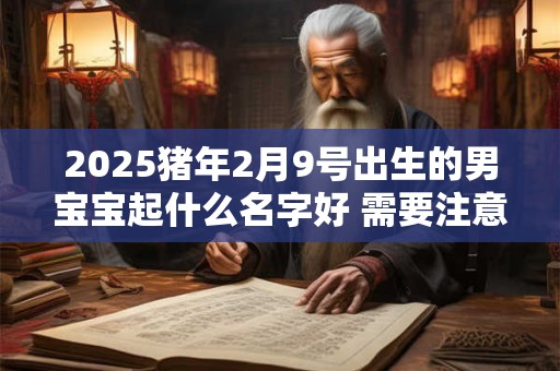 2025猪年2月9号出生的男宝宝起什么名字好 需要注意什么
