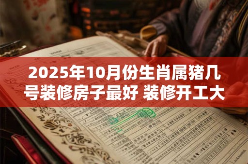 2025年10月份生肖属猪几号装修房子最好 装修开工大吉日子