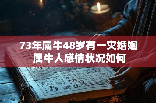73年属牛48岁有一灾婚姻 属牛人感情状况如何 73年属牛48岁有一灾婚姻 属牛人感情状况如何